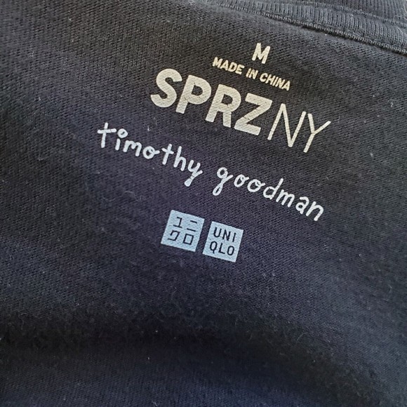 Uniqlo SPRZ NY Timothy Goodman Embroidered Tasty Burger Tee Medium Men's - Picture 7 of 9